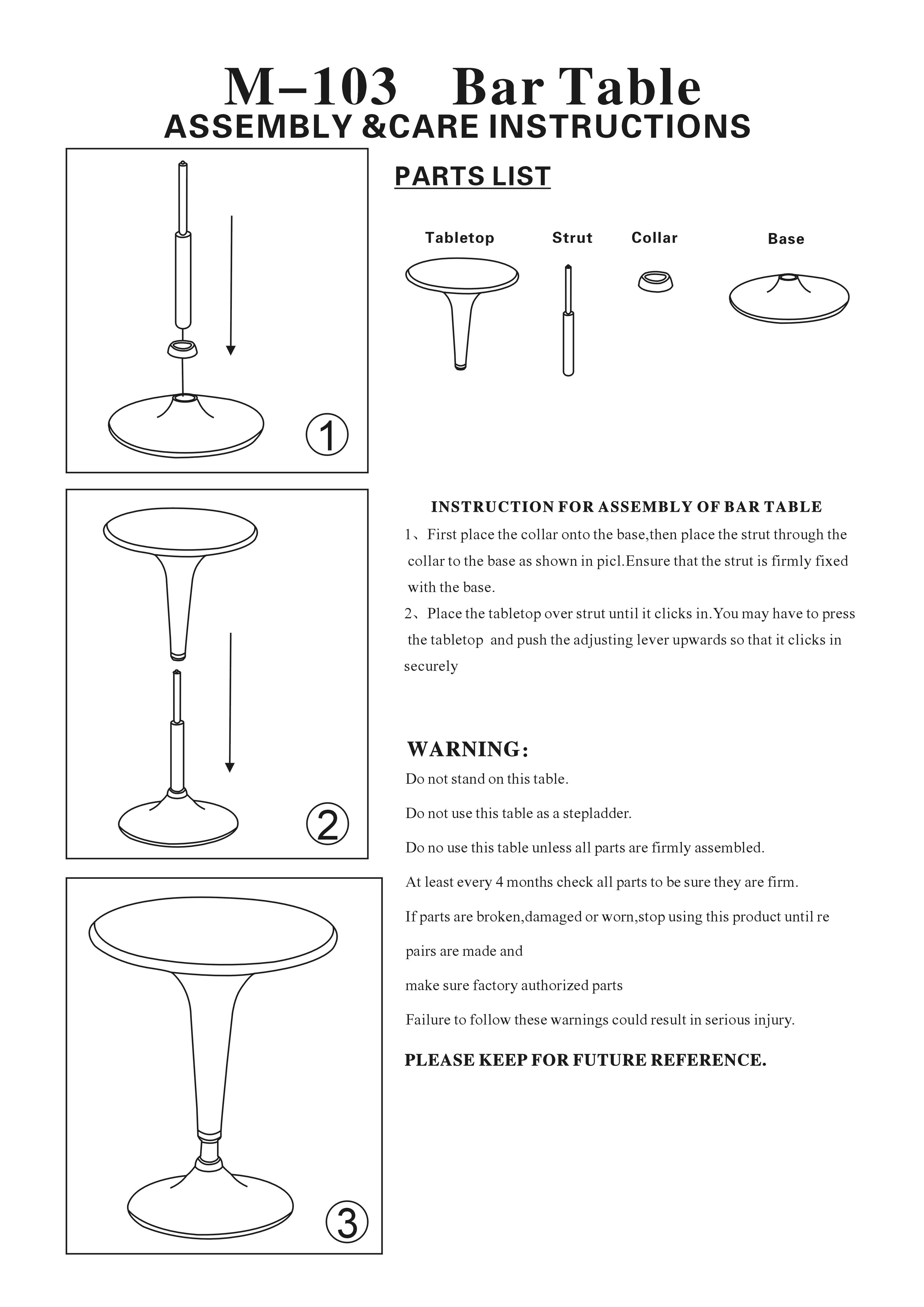 Assembly Instructions